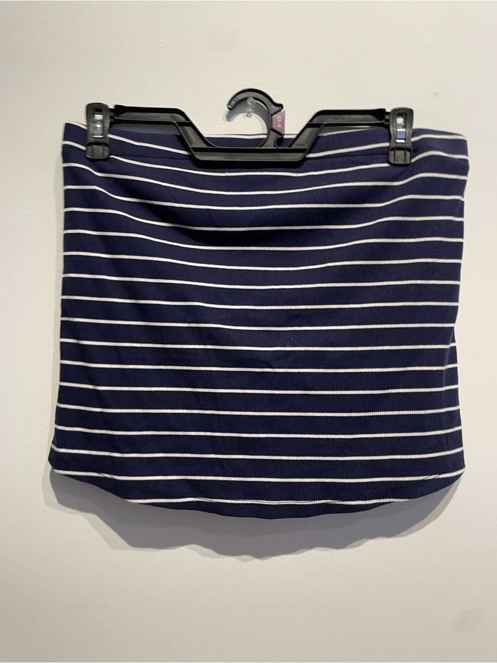 A New Day Women's Tube Top Blue/White Stripes Size XXL NWT